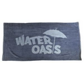 Navy Blue 28"x58" Economy Terry Velour Beach Towel / 8.5 Lbs per Dz.